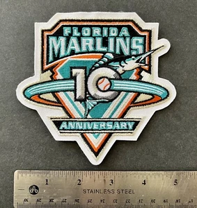 Florida Marlins 10th Anniversary Authentic Official MLB Sleeve Patch T - Bild 1 von 1