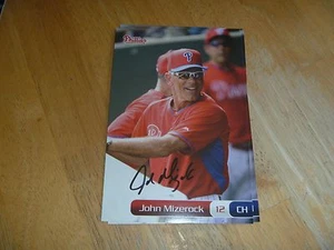 John Mizerock Philadelphia Phillies Signed/Auto Team Set Card - Picture 1 of 1