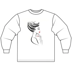 Chic Fashionista Long Sleeve T-Shirt, Casual Wear, Gift for Her, Stylish Top, - Picture 1 of 9