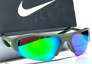 Nike SKYLON ACE Atomic Green Brown MAX Optics Green Mirror Sunglass DV2151 355 - Picture 1 of 13