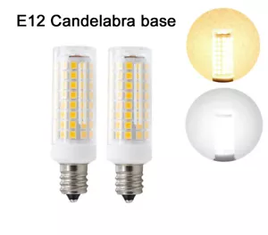 2pcs E12 Candelabra LED bulb C7 9W 110V 102Led 2835SMD Lamp Ceiling Fans Light H - Picture 1 of 7