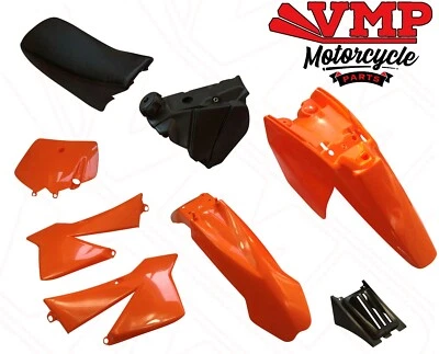 Kit de trabajo de carrocería de plástico KTM SX50 Senior Mini Adventure Junior asiento tanque de combustible naranja Foto 1 de 4