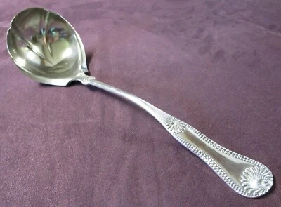 Antiguo cucharón de ostra etrusco plateado Rogers 1891 sin monograma Foto 1 de 4