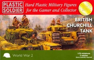 Plastic Soldier Company 1/72 BRITISH CHURCHILL TANK 2 Tanks! - Picture 1 of 8