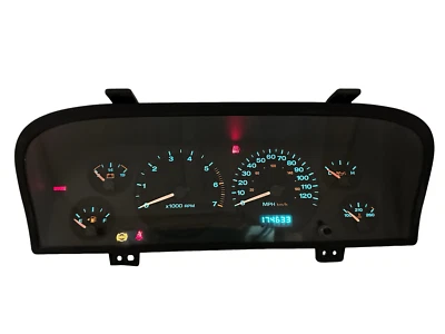 Cuadro de instrumentos velocímetro 02 03 04 Grand Cherokee medidores de panel 174.633 millas Foto 1 de 3