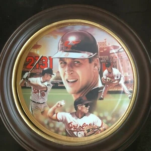 Cal Ripken Jr. Baseball Record Breakers Bradford Exchange 8" Plate with frame - Picture 1 of 2