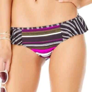 Anne Cole Sketchbook Flounce Bikini Bottoms sz XS - Picture 1 of 5
