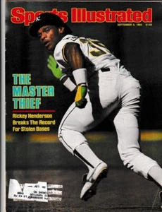 Sports Illustrated September 6, 1982 Rickey Henderson Oakland A's Stolen Bases - Picture 1 of 2
