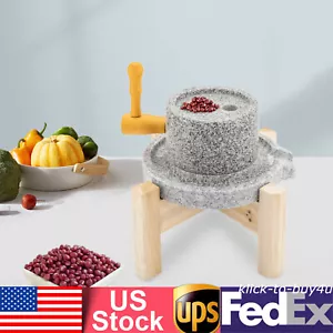 Manual Stone Mill Household For Hand Milled Rice Corn Soy Flour Grinder - Picture 1 of 18