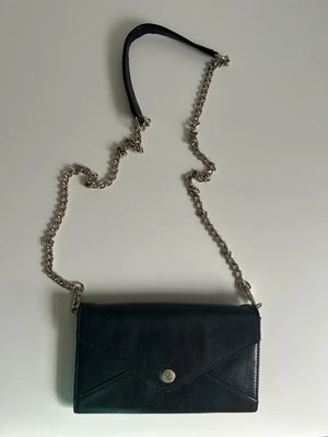 Rebecca Minkoff Crossbody Chain  Bag Mini Black Wallet Purse - Image 1 of 4