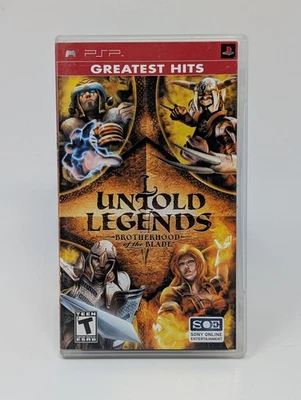 Untold Legends: Brotherhood of the Blade Greatest Hits (Sony PSP, 2006) - CIB - Image 1 of 3