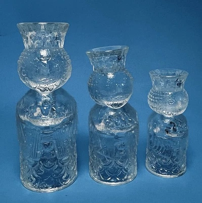 Candelabros de Navidad de colección Bjorn Wiinblad Design Rosenthal Glass Three Wisemen Foto 1 de 4