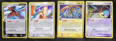 Lote de cartas Deoxys Pokemon Delta Species holográfico reverso EX Holon Phantoms EX esmeralda - Imagem 1 de 4