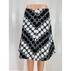 Falda acampanada negra/blanca ANTHROPOLOGIE ELEVENSES para mujer talla 6 - Imagen 1 de 5