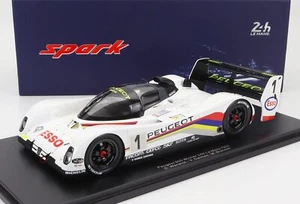 MODELLINO AUTO STATICO SPARK PEUGEOT 905 WINNER LE MANS 1992 WARWICK DALMAS 1/18 - Foto 1 di 7
