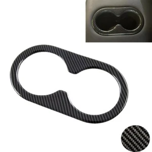 Rear Arm Seat Cup Holder Panel Cover Trim For 21-24 Ford F150 Carbon Fiber Print - Picture 1 of 1