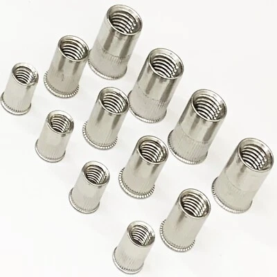 Blindnietmuttern Einnietmuttern Edelstahl VA kleiner Senkkopf Gewindenieten 1021 - Bild 1 von 4