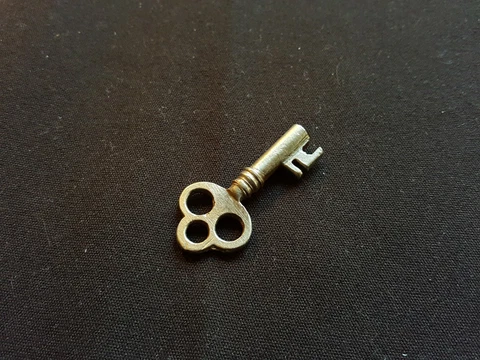 One Reclaimed Antique Cast Steel Georgian Chubb Key Door Furniture (EER188) Cover