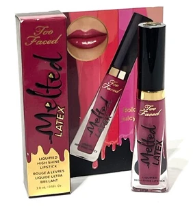 Lápiz labial de alto brillo licuado derretido TOO FACED HOT DESORDEN .16 OZ tamaño de viaje NUEVO con CAJA - Imagen 1 de 3