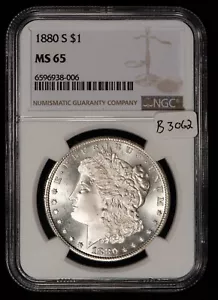 1880/9-S $1 Morgan Silver Dollar - Hot 50 VAM-11 Overdate - NGC MS 65 - B3062 - Picture 1 of 10