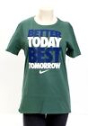 Nike Green Better Today Best Tomorrow Short Sleeve T Tee Shirt Women&#39;s NWT