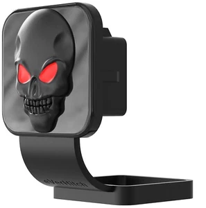 eVerHitch Black Skull Red Eyes Hitch Cover Plug Fits 2" Receiver - Picture 1 of 8