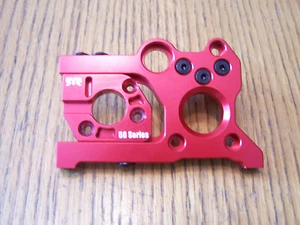 Arrma Outcast 1/5 8s EXB Red Aluminum Sliding Motor Mount 56 Series Plate &Brace - Picture 1 of 5