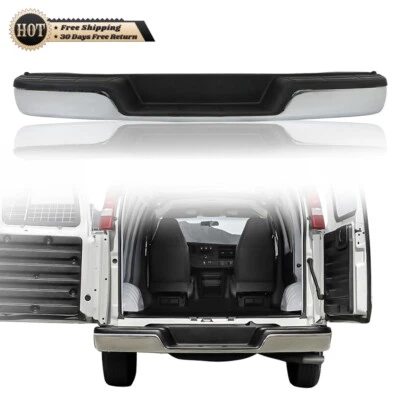 Steel Chrome Rear Step Bumper Fit For Chevy Express/ GMC Savana 1996-2022 2023 - Image 1 of 4
