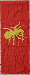 THE PRODIGY WARRIORS DANCE FESTIVAL USED ANT FLAG 2012 KEITH FLINT RED RARE - Picture 1 of 5