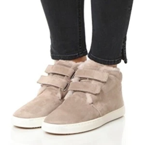 Rag & Bone Kent Desert Furry Sherpa Sneakers Size 40 / 10 Shearling Adjustable - Picture 1 of 9