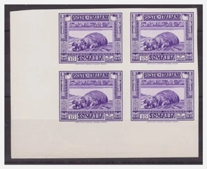 Somalia 1932 - Pictorial Hippopotamus 10 Lire - Archive Proof Quartet - Picture 1 of 1
