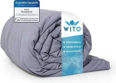 WITO Gewichtsdecke Therapiedecke Schwere Decke Schlafhilfe - 155x200cm 5kg / 8kg - Bild 1 von 4