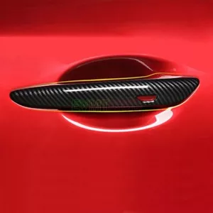 For Mazda CX-30 Accessory 2023 Carbon ABS Car Side Door Handle Cover Protector - Picture 1 of 6