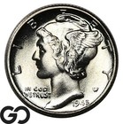 1945 Mercury Dime, Full Split Bands, Premium Quality Superb Gem Bu+ Fsb