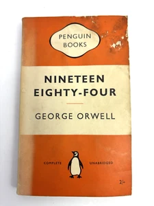 Nineteen Eighty-Four by George Orwell. Orange Penguin PB. 1954-1st as Penguin. - Picture 1 of 9