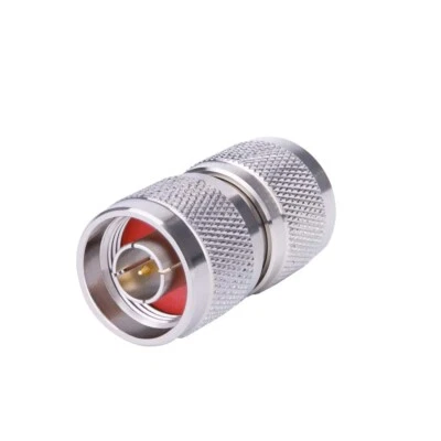 N-Type Male Plug to PL259 UHF Male Plug RF Adapter Barrel Connector - Image 1 of 3