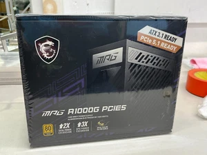 MSI A1000G PCIE5 1000 W 80+ złoty certyfikowany w pełni modułowy zasilacz ATX - Zdjęcie 1 z 6