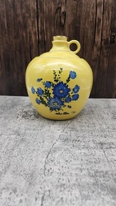 Jarra de cerámica vintage Shawnee frasco de galletas amarillo con flores azules **HALLAZGO ÚNICO** - Imagen 1 de 9