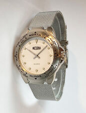 Medana Unisex 35mm Stainless Steel Mesh Bracelet Watch Model 1327. Mint!