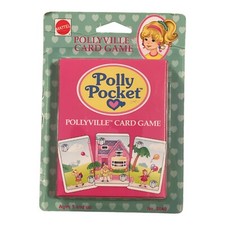 Polly Pocket Pollyville Card Game Vtg 1994 Mattel  Sealed NIP New On Card