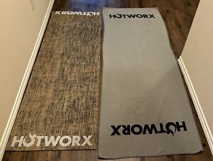 Hotworx Yoga Mat & Anti-Slip Gray Towel