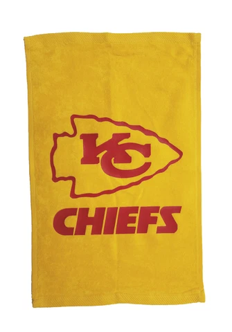 NFL Kansas City Chiefs 11" x 18" 100% Cotton Rally Towel Yellow Towel Logo Cover