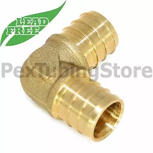 (25) 3/8" PEX Elbows - Brass Crimp Fittings, LEAD-FREE - Picture 1 of 1