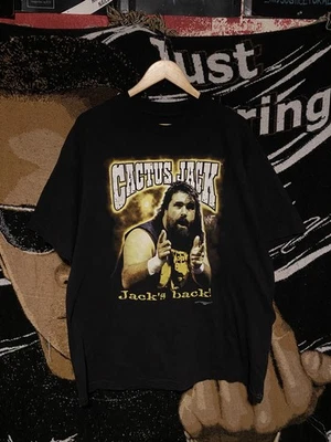 CAMISETA DE LUCHA LIBRE VINTAGE 2000 WWF WWE CACTUS JACK MICK FOLEY Foto 1 de 4