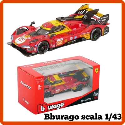 modellino auto scala 1:43 statico Ferrari 499P  Le Mans 2024 die cast modellismo - Immagine 1 di 4