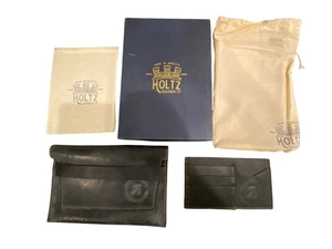 Holtz Leder The Moriah Feinleder Clutch mit optionalem Einsatz schwarz - Bild 1 von 11
