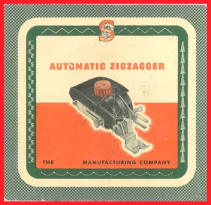Owner's Manual Singer Automatic Zigzagger 160985 160986 used on Sewing Machines - Picture 1 of 9