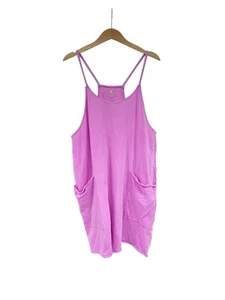 Free People Pagliaccetto Hot Shot Rosa Caldo Elasticizzato Lounge Allenamento Donna Grande - Foto 1 di 8