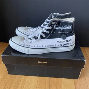 ¡NUEVO!Converse Chuck Taylor Andy Warhol Campbells Zapatos Para Hombres Talla 11 Negro Bean Soup - Imagen 1 de 12