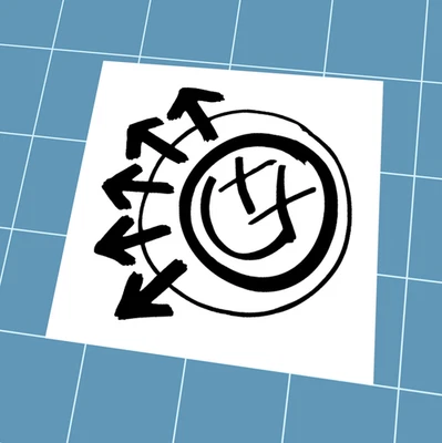 Blink 182 Vinyl Decal, Choose Your Color & Size, Blink-182 Bumper Sticker - Image 1 of 3